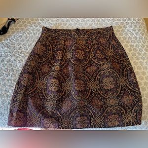 Metallic Threaded Skirt